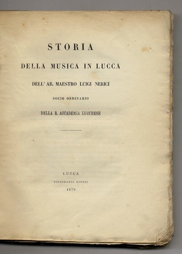 Storia della musica lucca - in,