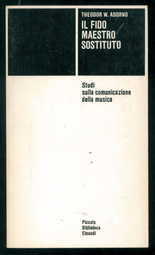 Adorno theodor il - theodor,