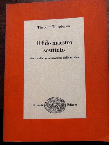 Adorno theodor fido maestro - theodor,